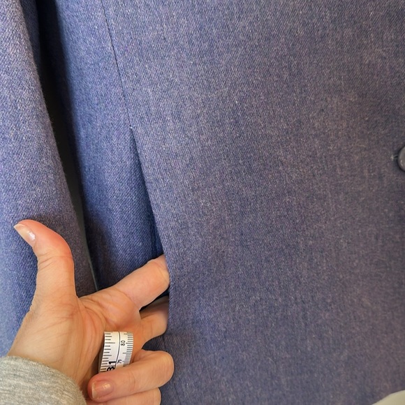 Vintage Pendleton 100% Virgin Wool Blazer Jacket Button Front Women Size 16 Blue - Picture 4 of 6